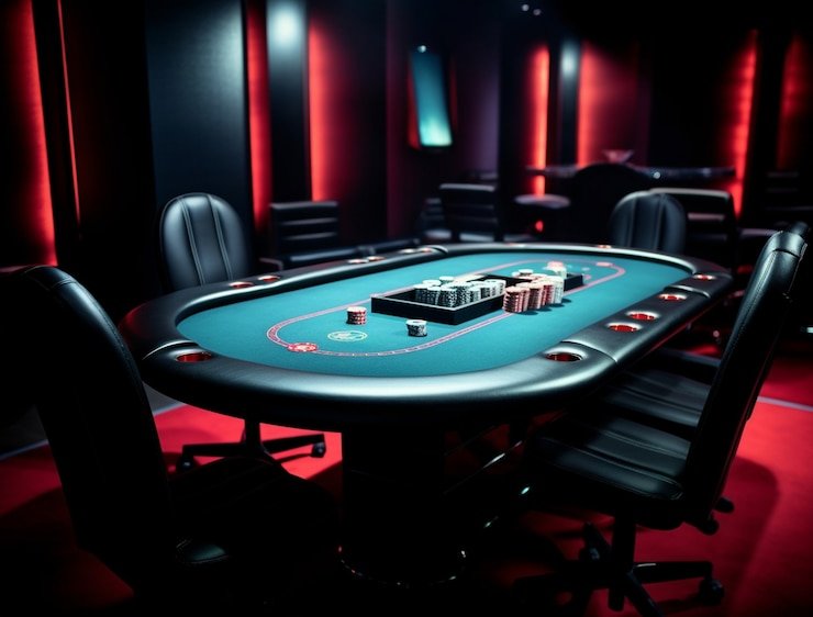 Salah satu meja permainan casino online dengan dealer profesional